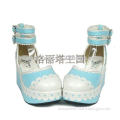 Popular Platform heel Blue PU Lolita shoes